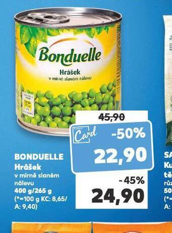 Kaufland Bonduelle hrášek nabídka