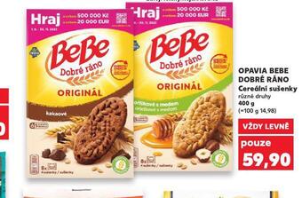Kaufland Opavia bebe dobré ráno cereální sušenky nabídka