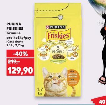 Kaufland Purina friskies granule pro kočky nabídka