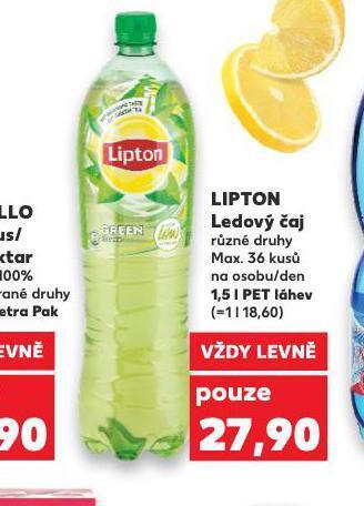 Kaufland Lipton ledový čaj nabídka