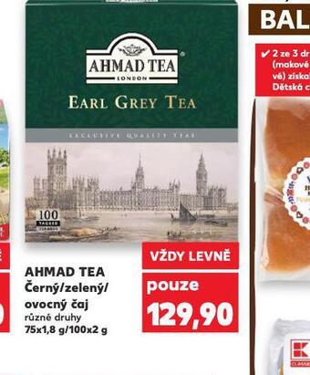 Kaufland Ahmad tea čaj nabídka