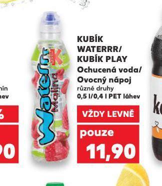 Kaufland Kubík waterrr / kubík play nabídka
