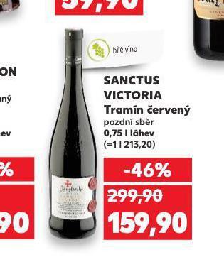 Kaufland Sanctus victoria tramín červený nabídka