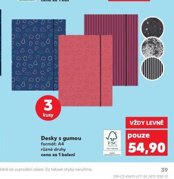 Kaufland Desky s gumou nabídka