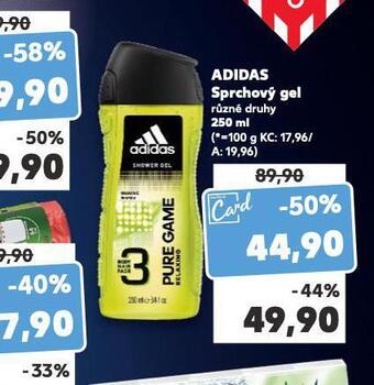 Kaufland Adidas sprchový gel nabídka
