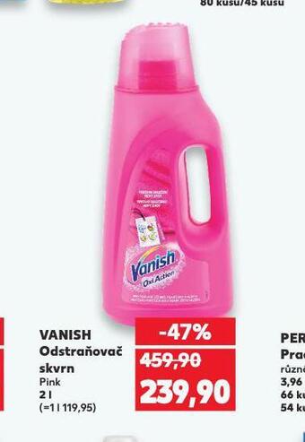 Kaufland Vanish odstraňovač skvrn nabídka