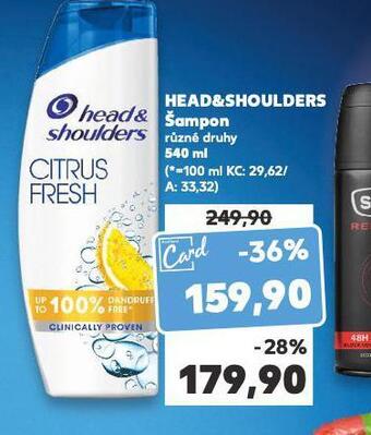 Kaufland Head&shoulders šampon nabídka