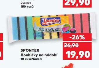 Kaufland Spontex houbičky na nádobí nabídka