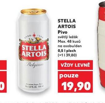 Kaufland Pivo stella artois nabídka