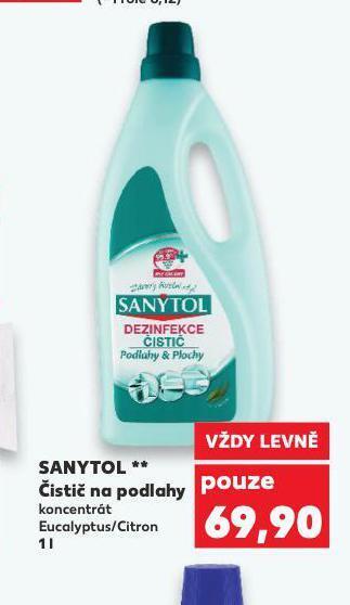 Kaufland Sanytol čistič na podlahy nabídka