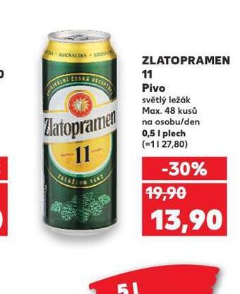 Kaufland Pivo zlatopramen 11 nabídka
