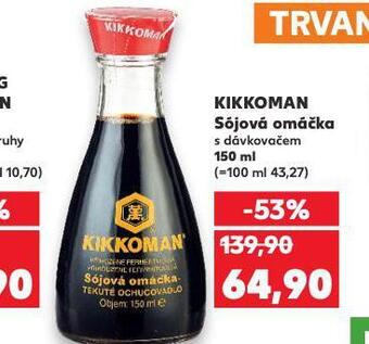 Kaufland Kikkoman sójová omáčka nabídka