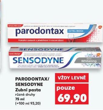 Kaufland Sensodyne zubní pasta nabídka