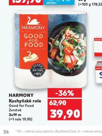 Kaufland Harmony kuchyňské role nabídka