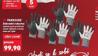 Kaufland Zahradní rukavice nabídka