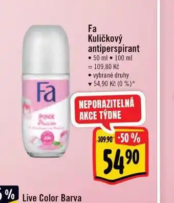 Albert Fa kuličkový antiperspirant nabídka