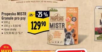Albert Propesko mistr granule pro psy nabídka