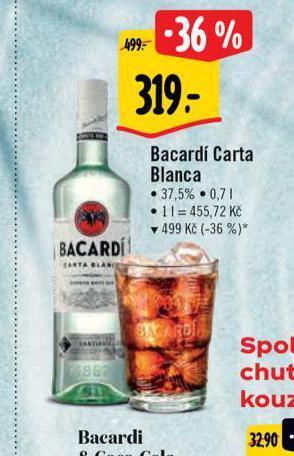 Albert Bacardi carta blanca nabídka