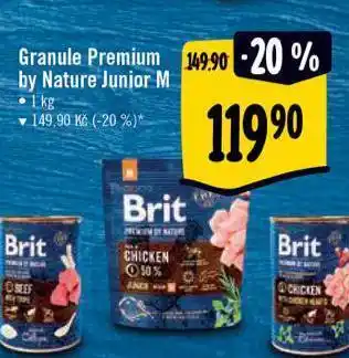 Albert Brit granule premium by nature junior m nabídka