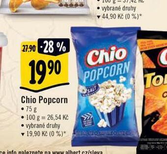 Albert Chio popcorn nabídka