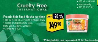 Albert Fructis hair food maska na vlasy nabídka