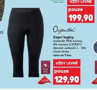 Kaufland Capri legíny nabídka