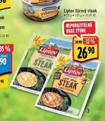 Albert Liptov sýrový steak nabídka