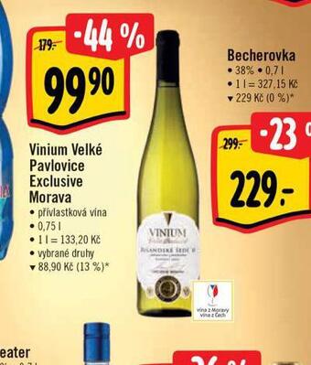 Albert Vinium velké pavlovice exclusive morava nabídka