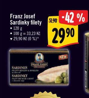 Albert Franz josef sardinky filety nabídka