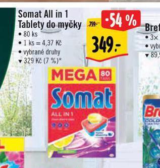 Albert Somat all in 1 tablety do myčky nabídka