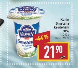 Billa Kunín smetana ke šlehání nabídka