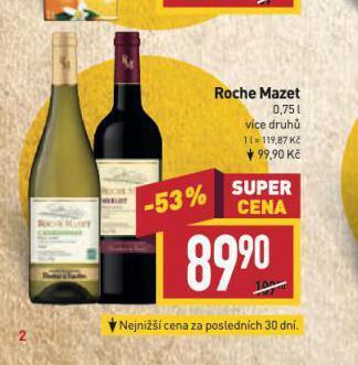 Billa Roche mazet nabídka