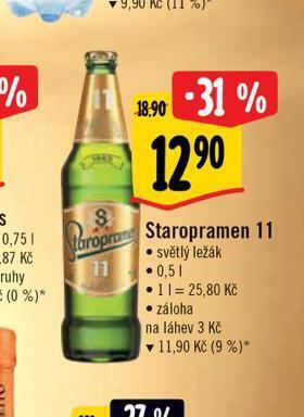 Albert Pivo staropramen 11 nabídka