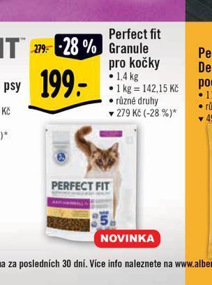 Albert Perfect fit granule pro kočky nabídka