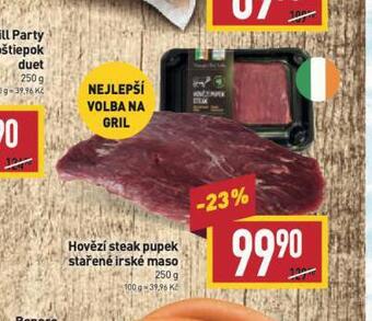 Billa Hovězí steak pupek nabídka