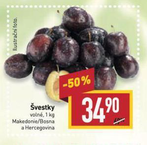Billa Švestky nabídka