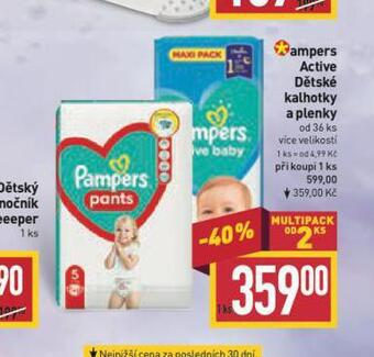 Billa Pampers dětské pleny nabídka