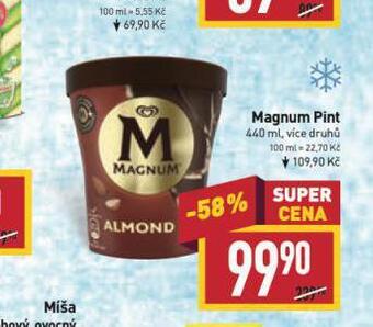 Billa Magnum zmrzlina nabídka