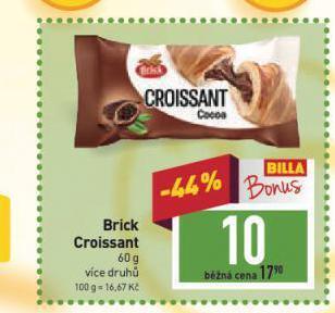 Billa Brick croissant nabídka