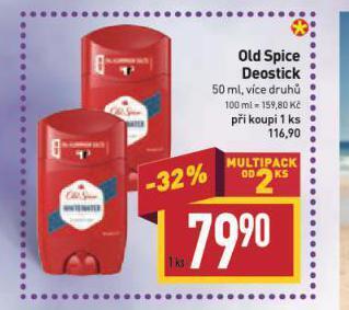 Billa Old spice deostick nabídka