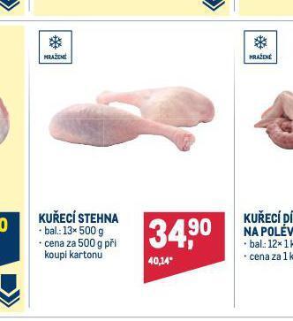 Makro Kuřecí stehna nabídka
