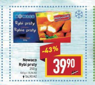 Billa Nowaco rybí prsty nabídka