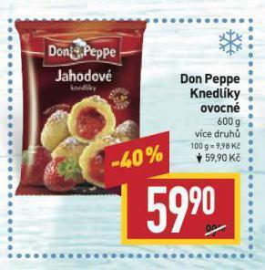 Billa Don peppe knedlíky ovocné nabídka