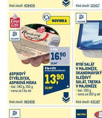 Makro Aspiková miska nabídka