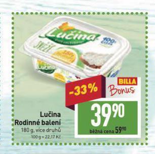 Billa Lučina nabídka