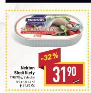 Billa Nekton sledí filety nabídka