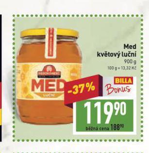 Billa Med květový luční nabídka