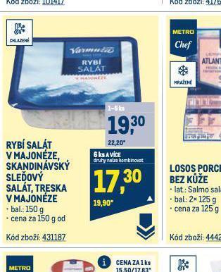 Makro Treska v majonéze nabídka