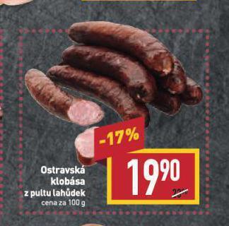 Billa Ostravská klobása nabídka