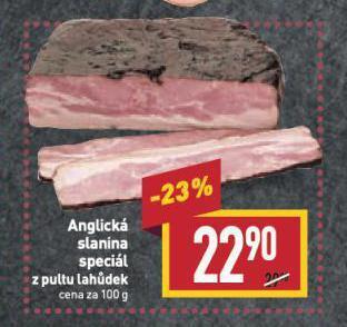 Billa Anglická slanina nabídka
